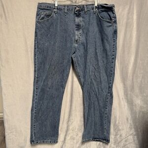 Wrangler Relaxed Fit Jeans Mens 44x30 Blue 97601VR Denim Straight Leg Casual